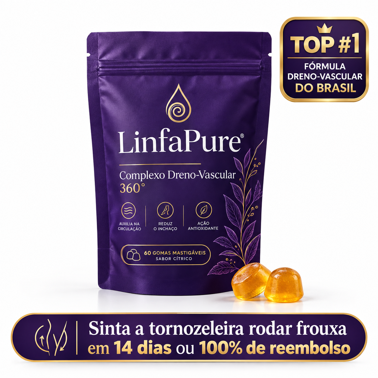 LinfaPure® Top 1 fórmula dreno-vascular do Brasil